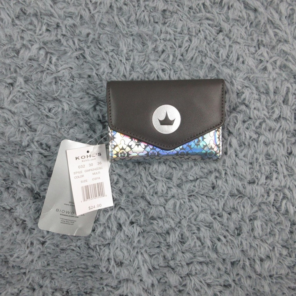 Disney 100 Years Of Wonder Wallet Womens Holographic Kohls Cardholder NWT